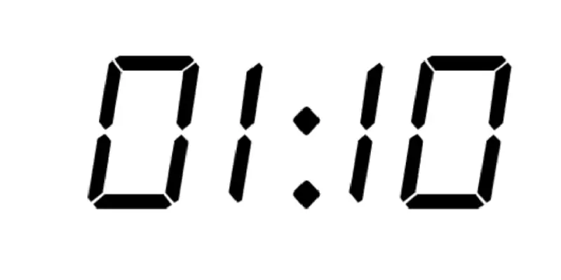 01:10 на годиннику