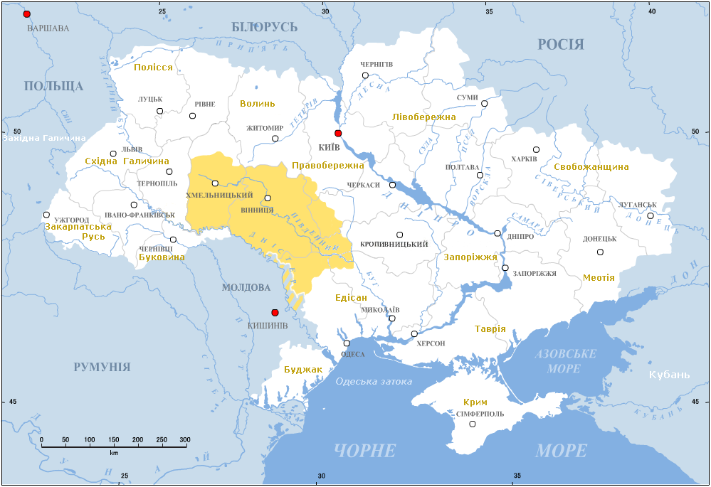 Поділля які області входять